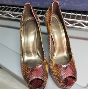 Stuart Weitzman Justso peep toe heels